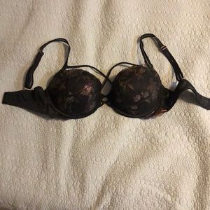 Victoria’s Secret Push Up Foil/Floral Bra 34DD